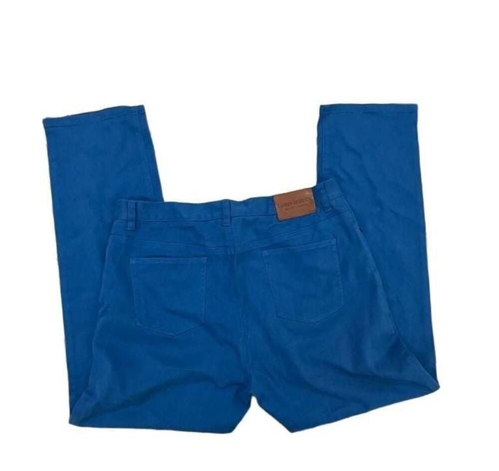 Lauren Jeans Co. Ralph Lauren Women's Blue 5-Pocket Cotton Stretch Pants Size 14